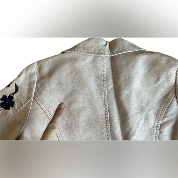 C&C California Vegan Leather Embroidered Jacket - Picture 3 of 11